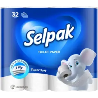 Туалетний папір Selpak 3-шаровий 32 шт