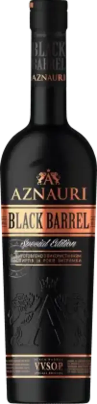 Бренді Aznauri Black Barrel виноградний 5 років витримки 40% 500 мл