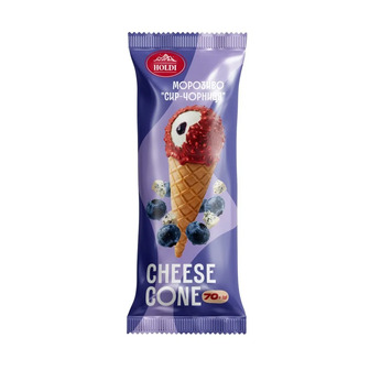 Морозиво Holdi Cheese Cone Сир-Чорниця 70 г (4820004667131)
