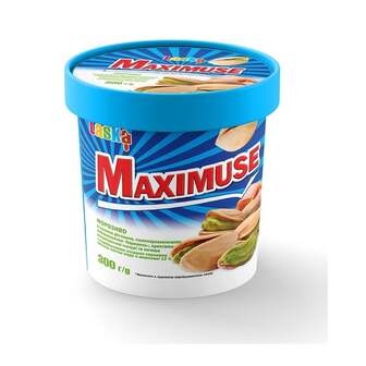 Морозиво 300 г Laska "Maximuse" з наповнювачем "фісташка-карамель" карт/ст 