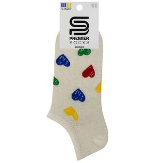Шкарпетки жіночі 1параPremierSocks ультракороткий/вкорочений пагомілок з малюнками,без/уп 