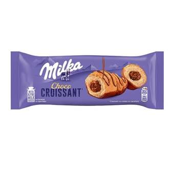 Круасан 50 г Milka з начинкою з молочним шоколадом та глазурований молочним шоколадом м/уп 