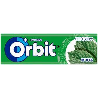 Жувальна гумка 14 г Orbit М'ята м/уп 
