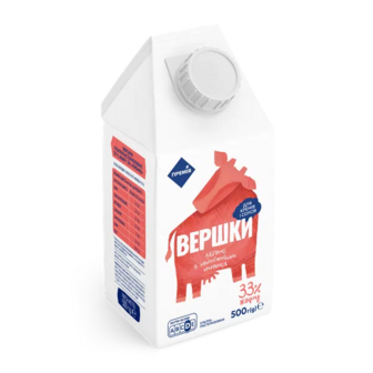 Вершки «Премія»® ультрапастеризовані 33% (0,5кг)