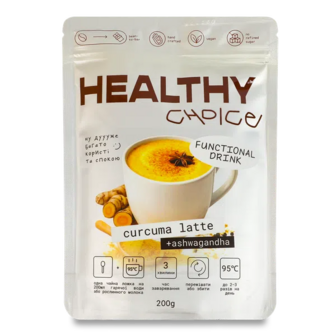 Напій розчинний Healthy Choice Куркума-лате порошок (200г)