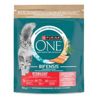 Корм для котів ONE Sterilcat з лососем сухий (750г)