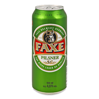 Пиво Faxe Pilsner світле фільтроване з/б 0,5л (0,5л)