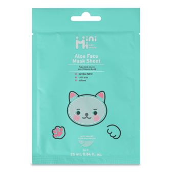 Маска для обличчя MiniMi kids beauty Алое тканинна 25мл (25мл)