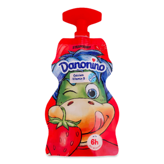 Йогурт Danonino полуничний збагачений Ca + D3 2,1% 70г