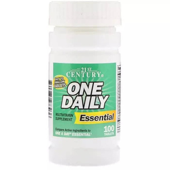 Щоденні мультивітаміни One Daily Essential 21st Century 100 таблеток