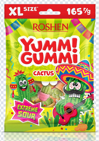 Цукерки Yummi Gummi Cactus 165г