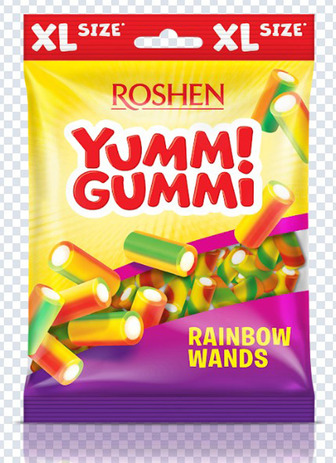 Цукерки Yummi Gummi Rainbow Wands 165г