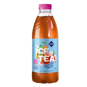 Напій «Премія»® Ice Tea чорний чай з ароматом квітів персика 1,5л