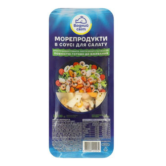 Морепродукти Водний Світ в соусі для салату 180 г (4820088415574)