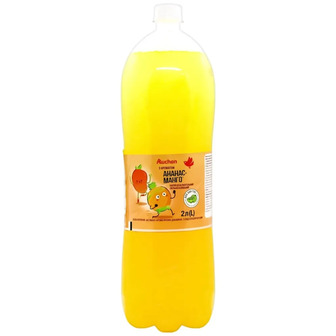 Напій Auchan Ананас-Манго сильногазований 2 л (4823090139322)