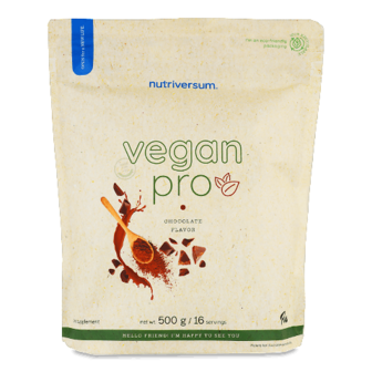 Дієтична добавка Nutriversum VEGAN PRO Веганський білок зі смаком шоколаду 500г (500г)
