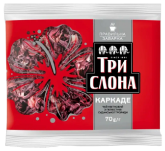 Чай Три Слона Каркаде листовий 70г м/у