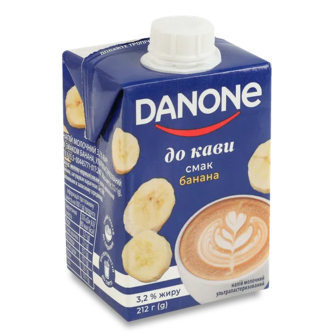Напій молочний Danone До кави зі смаком банана 3,2% (212г)