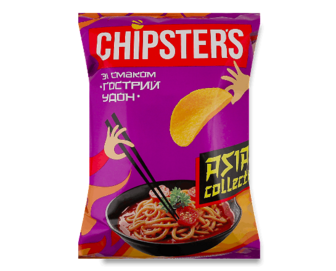 Чипси Chipster's картопляні смак гострий удон (100г)