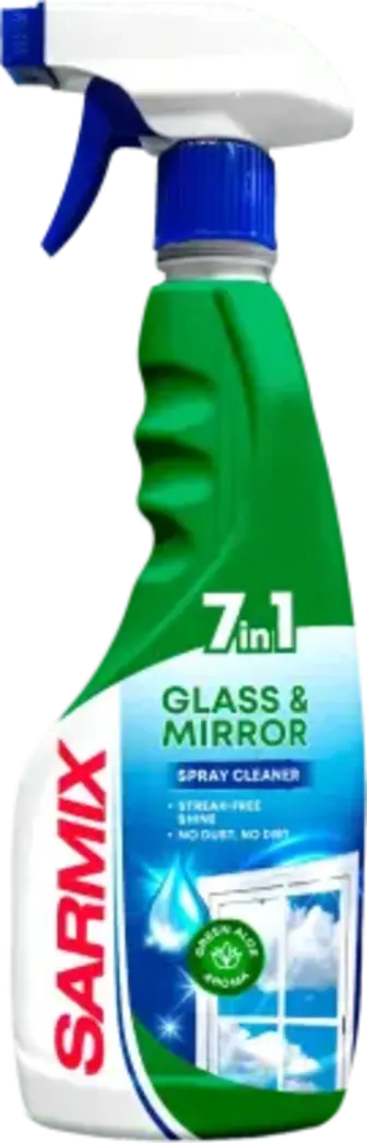 Засіб для миття скла та дзеркал Sarmix Green Aloe 500 мл
