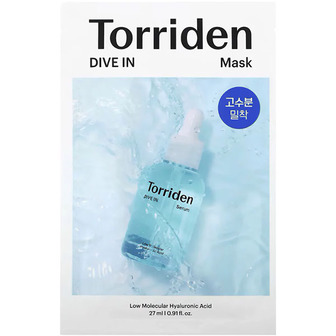 Torriden Dive In Low Molecular Hyaluronic Acid Mask - Тканинна маска для обличчя з низькомолекулярною гіалуроновою кислотою