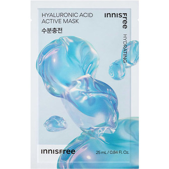 Innisfree Hyaluronic Acid Active Mask - Зволожуюча тканинна маска для обличчя з гіалуроновою кислотою