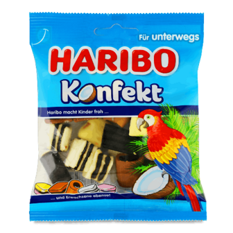 Цукерки Haribo Konfekt фруктово-ягідне асорті 100г