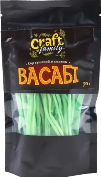 Сир Craft family сушений зі смаком васабі 70 г