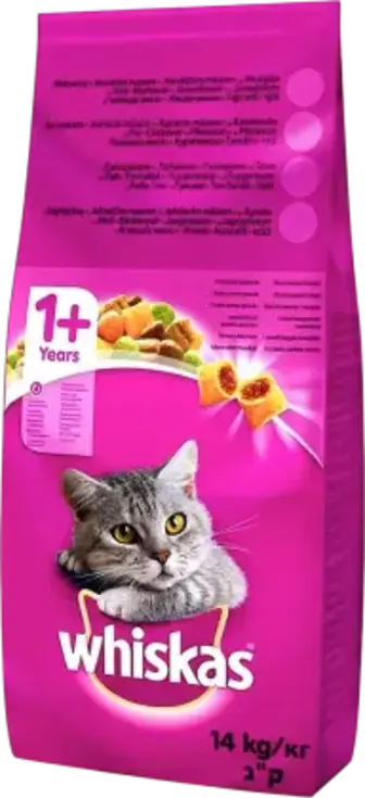Корм сухий Whiskas з тунцем для дорослих котiв 14 кг