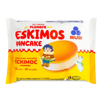 Морозиво Rud Ескімос панкейк пломбір сендвіч