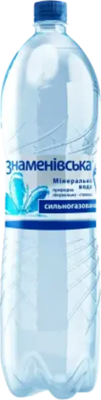Вода мінеральна Знаменівська сильногазована 1.5 л