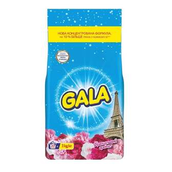 Засіб миючий синтетичний 3 кг Gala Aqua Puder Color Французький аромат м/уп 