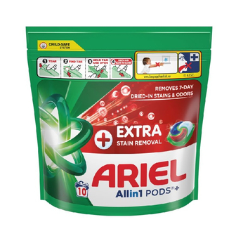 Засіб миючий синтетичний 10шт Ariel Color Екстрасила очищення 10X24.5г рідкий в розчинних капс. м/уп 