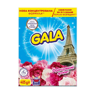 Засіб миючий синтетичний 405 г Gala Aqua Puder Color Французький аромат ручне прання к/уп 