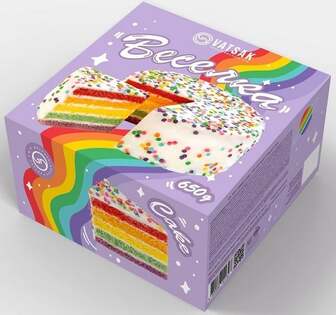 Торт 0,65 кг Вацак Rainbow к/уп 