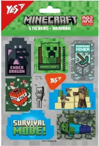 Наліпки Yes! Minecraft 13х15 см