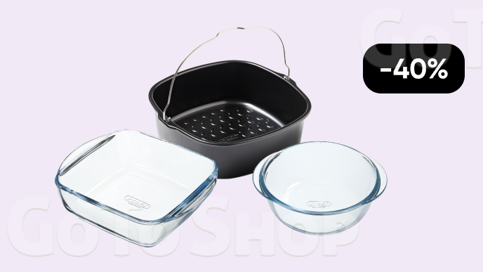 -40% на форми для мультипечей від PYREX серії AIRFRYER