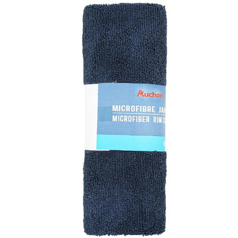 Серветка для дисків Auchan мікрофібра синій, 40х40 см (3665257647339)