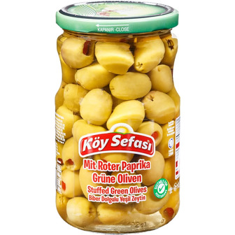Оливки зелені Koy Sefasi з перцем 700 г (8696591064679)
