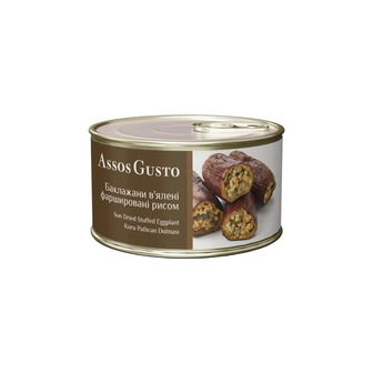 Баклажани в'ялені Assos Gusto Фаршировані рисом 400 г (8684514501547)