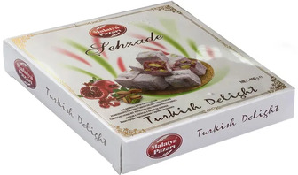 Рахат-лукум Malatya Pazari гранатовий з фісташками 400 г (8690985815403)