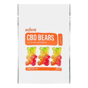 ПЕП ХЕМП цукерки жел. Ведмедики CBD з канабідіолом 40г