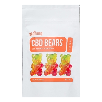 ПЕП ХЕМП цукерки жел. Ведмедики CBD з канабідіолом 80г