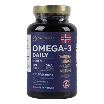 НОРДВЕЙ Daily OMEGA-3 1000мг капс. №90
