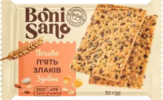 Печиво BoniSano 5 злаків здобне 30 г