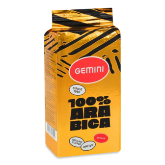 Кава мелена Gemini 100% Arabica натуральна смажена (250г)