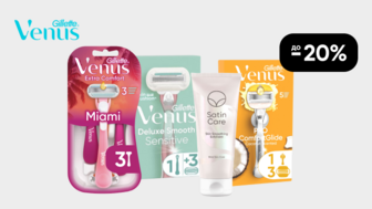 До -20% на жіночі засоби для гоління Gillette Venus