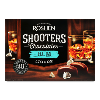 Цукерки "Shooters" з ром-лікером ТМ Рошен, 150г