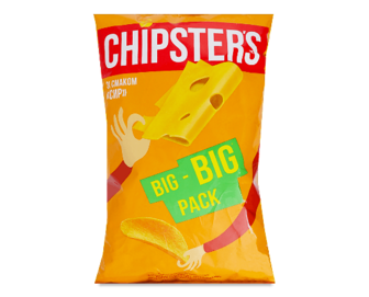 Чипси Chipster's картопляні зі смаком сиру (150г)