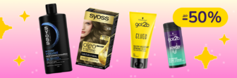 До -50% на засоби для догляду за тілом та волоссям Syoss, Gliss, Got2b, Taft, Fa та інші